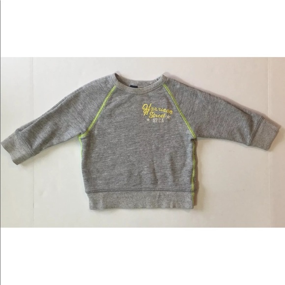 Baby Gap Sweatshirt Grey Marled 12-18mo EUC - Picture 1 of 4